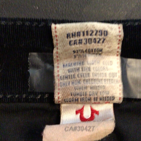 True Religion Becky Flared Corduroy Jeans Women's size 26 - Picture 8 of 10